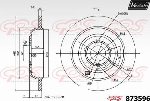 Maxtech 873596.0000 - Discofreno autozon.pro