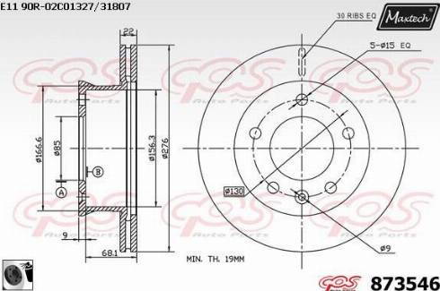 Maxtech 873546.0060 - Discofreno autozon.pro