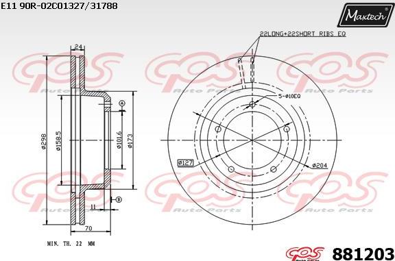 Maxtech 873541 - Discofreno autozon.pro