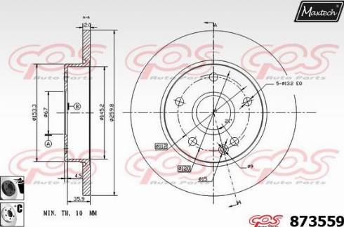 Maxtech 873559.6060 - Discofreno autozon.pro