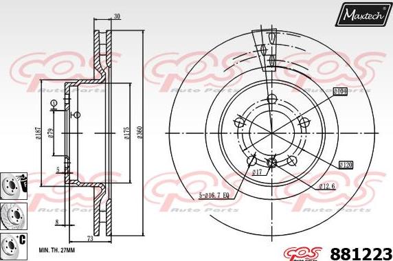 Maxtech 873556 - Discofreno autozon.pro