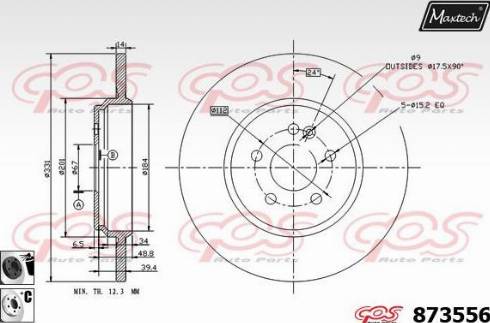 Maxtech 873556.6060 - Discofreno autozon.pro