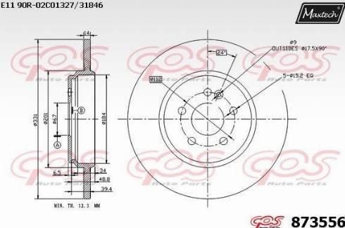 Maxtech 873556.0000 - Discofreno autozon.pro