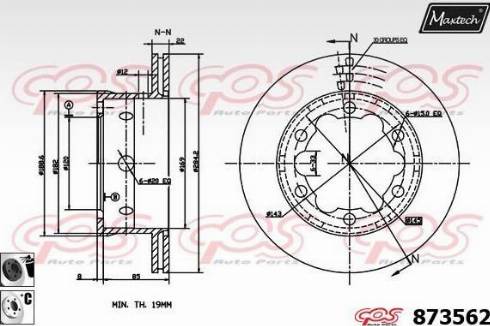 Maxtech 873562.6060 - Discofreno autozon.pro