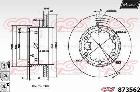 Maxtech 873562.6880 - Discofreno autozon.pro