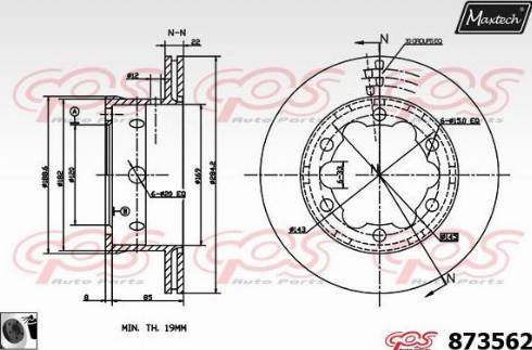 Maxtech 873562.0060 - Discofreno autozon.pro