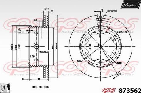 Maxtech 873562.0080 - Discofreno autozon.pro