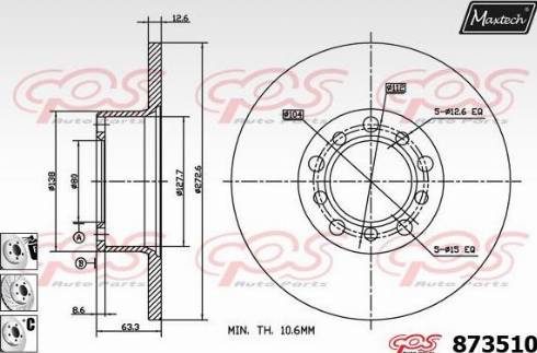 Maxtech 873510.6980 - Discofreno autozon.pro