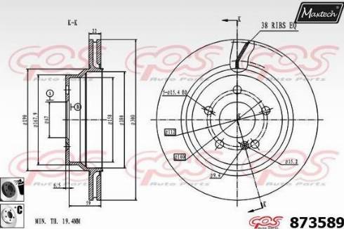 Maxtech 873589.6060 - Discofreno autozon.pro