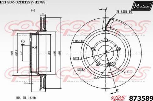 Maxtech 873589.0000 - Discofreno autozon.pro