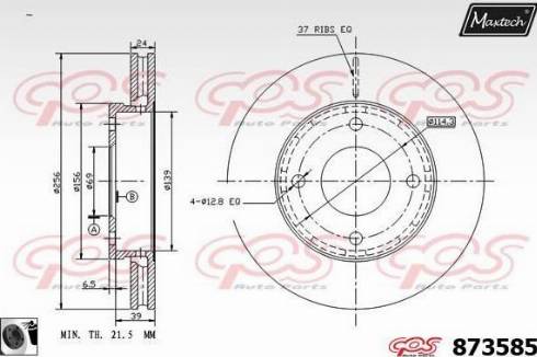 Maxtech 873585.0060 - Discofreno autozon.pro