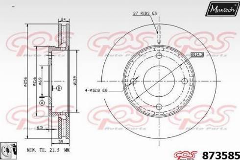 Maxtech 873585.0080 - Discofreno autozon.pro