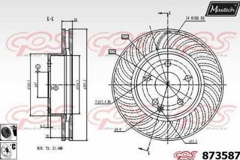 Maxtech 873587.6060 - Discofreno autozon.pro