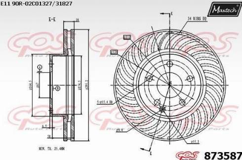 Maxtech 873587.0000 - Discofreno autozon.pro