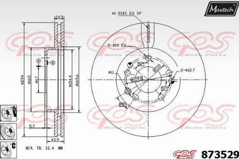 Maxtech 873529.6980 - Discofreno autozon.pro