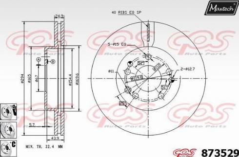 Maxtech 873529.6880 - Discofreno autozon.pro