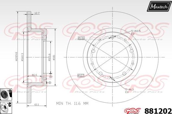 Maxtech 873529 - Discofreno autozon.pro