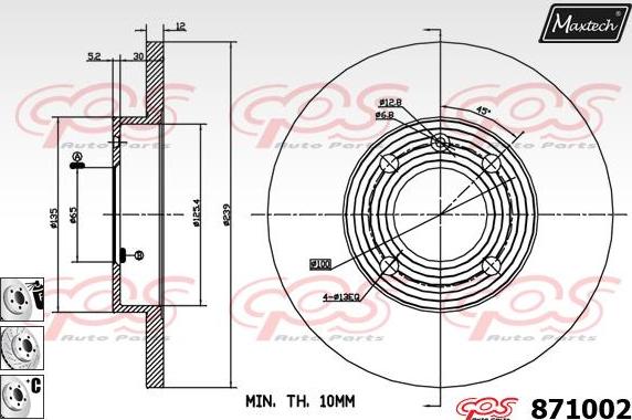 Maxtech 875374 - Discofreno autozon.pro