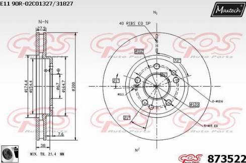 Maxtech 873522.0060 - Discofreno autozon.pro