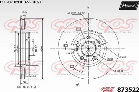 Maxtech 873522.0000 - Discofreno autozon.pro