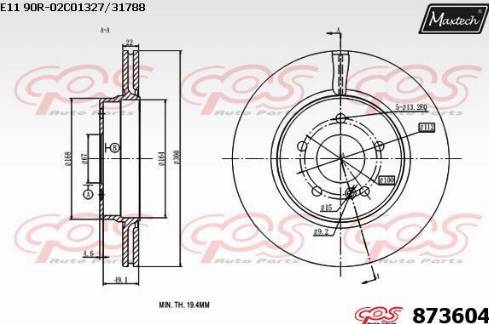 Maxtech 873604.0000 - Discofreno autozon.pro