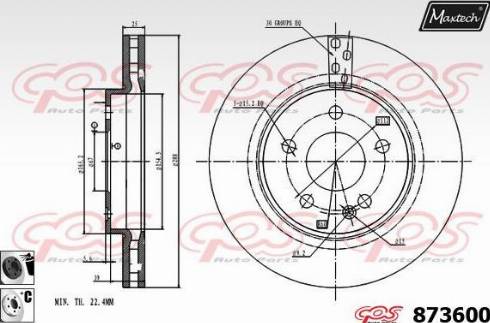 Maxtech 873600.6060 - Discofreno autozon.pro