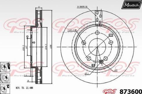 Maxtech 873600.6880 - Discofreno autozon.pro