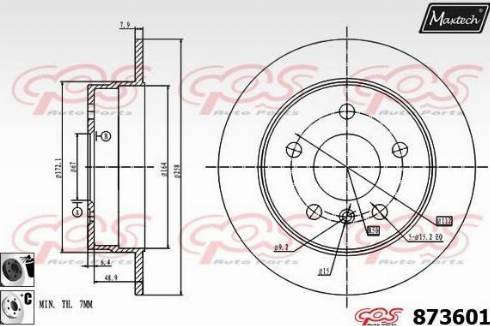 Maxtech 873601.6060 - Discofreno autozon.pro