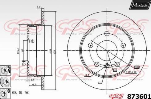 Maxtech 873601.6880 - Discofreno autozon.pro