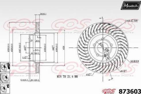 Maxtech 873603.6980 - Discofreno autozon.pro