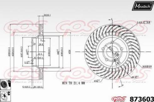 Maxtech 873603.6060 - Discofreno autozon.pro