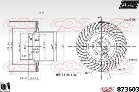 Maxtech 873603.0060 - Discofreno autozon.pro