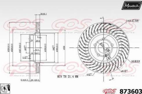 Maxtech 873603.0080 - Discofreno autozon.pro