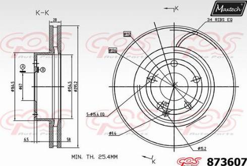 Maxtech 873607.0000 - Discofreno autozon.pro