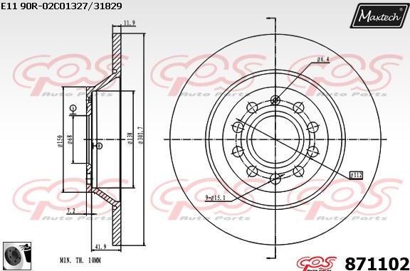 Maxtech 873611 - Discofreno autozon.pro