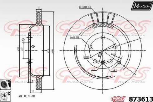 Maxtech 873613.6060 - Discofreno autozon.pro