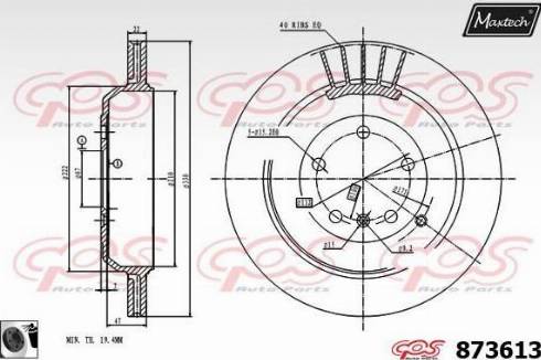 Maxtech 873613.0060 - Discofreno autozon.pro