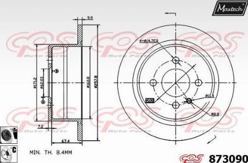 Maxtech 873090.6060 - Discofreno autozon.pro