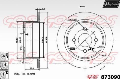 Maxtech 873090.6880 - Discofreno autozon.pro