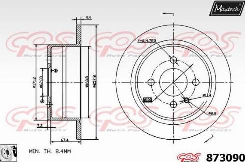 Maxtech 873090.0080 - Discofreno autozon.pro