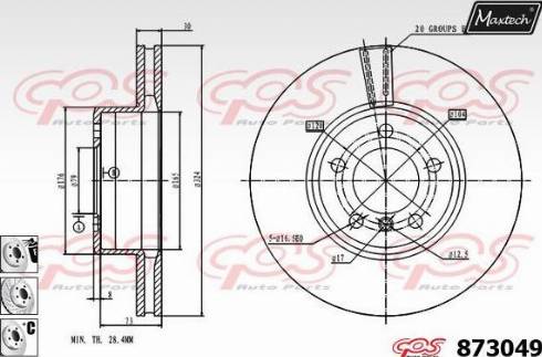 Maxtech 873049.6980 - Discofreno autozon.pro