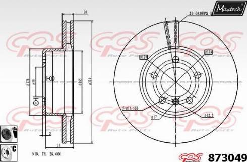 Maxtech 873049.6060 - Discofreno autozon.pro