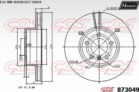 Maxtech 873049.0000 - Discofreno autozon.pro