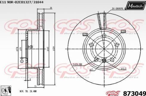 Maxtech 873049.0080 - Discofreno autozon.pro