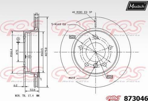 Maxtech 873046.0000 - Discofreno autozon.pro