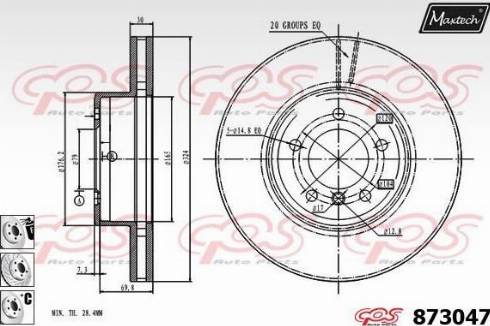 Maxtech 873047.6880 - Discofreno autozon.pro