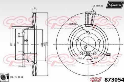 Maxtech 873054.0060 - Discofreno autozon.pro