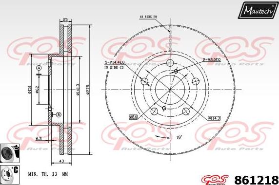 Maxtech 873054 - Discofreno autozon.pro