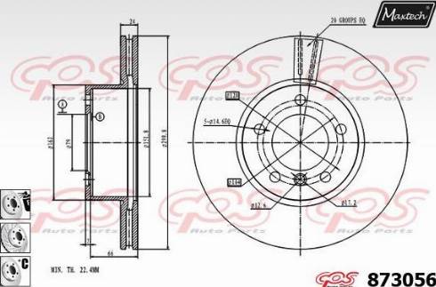 Maxtech 873056.6880 - Discofreno autozon.pro