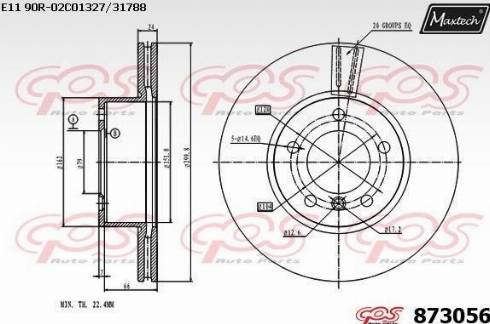 Maxtech 873056.0000 - Discofreno autozon.pro